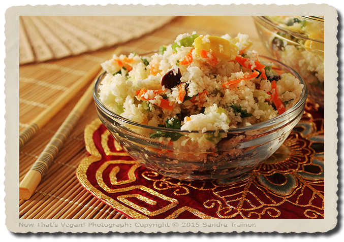 A grain-free recipe for cauliflower rice.