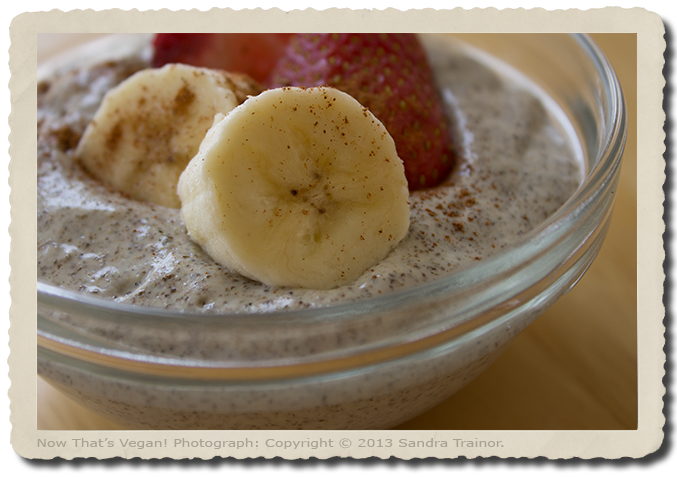 A yummy pudding made with chia seeds.