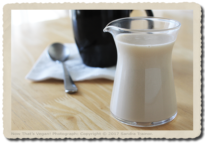 A nondairy creamer that's easy to make.