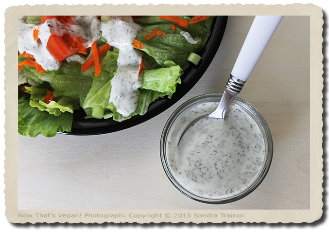 A dill dressing for your favorite green salad.