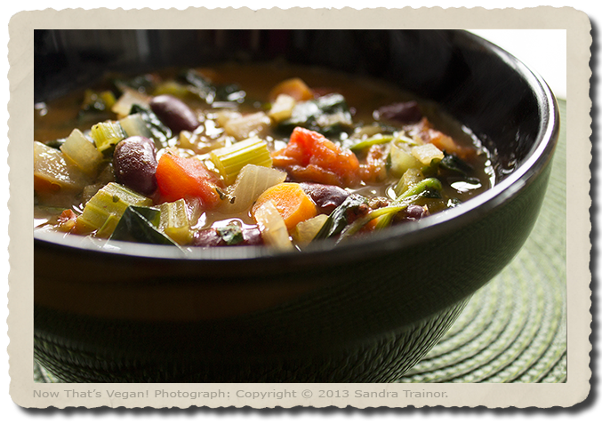 A hardy soup with Italian seasonings.