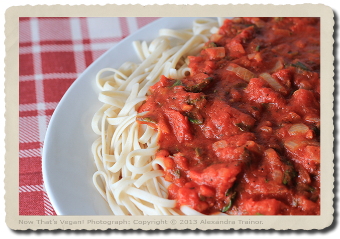 An easy to make tomato sauce.