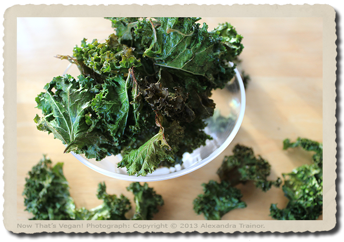 An easy to make kale snack.